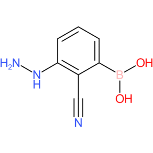 (2-cyano-3-hydrazinylphenyl)boronic acid