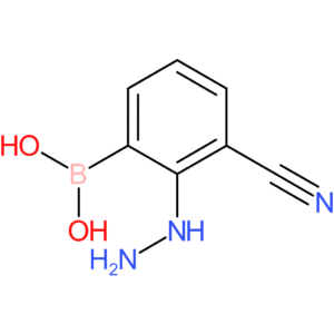 (3-cyano-2-hydrazinylphenyl)boronic acid