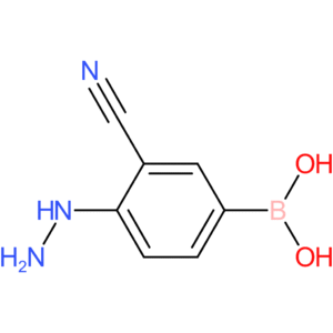 (3-cyano-4-hydrazinylphenyl)boronic acid