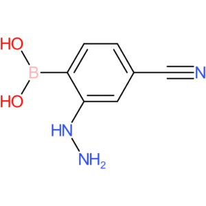 (4-cyano-2-hydrazinylphenyl)boronic acid