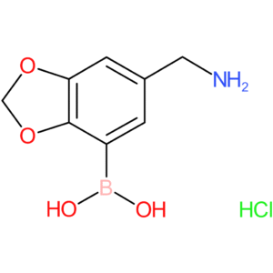 [6-(aminomethyl)-1,3-benzodioxol-4-yl]boronic acid hydrochloride