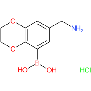 [7-(aminomethyl)-2,3-dihydro-1,4-benzodioxin-5-yl]boronic acid hydrochloride
