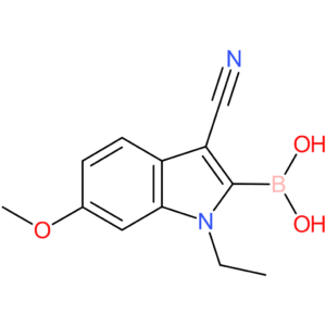 boronic acid, b-(3-cyano-1-ethyl-6-methoxy-1h-indol-2-yl)-