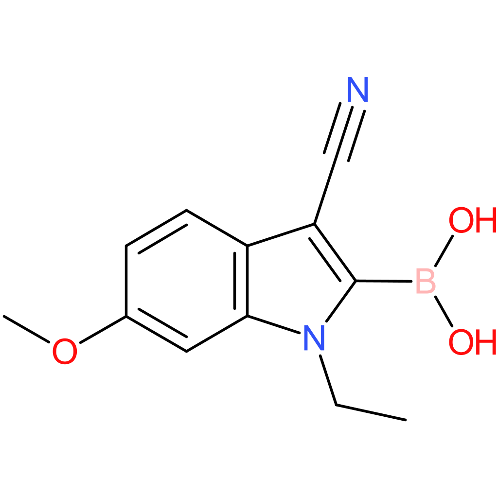 boronic acid, b-(3-cyano-1-ethyl-6-methoxy-1h-indol-2-yl)-