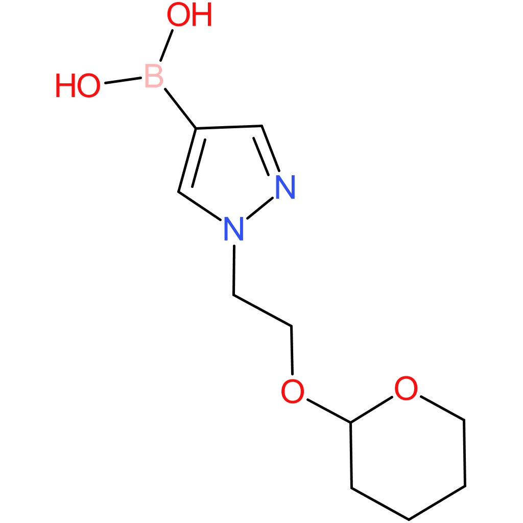 boronic acid, b-[1-[2-[(tetrahydro-2h-pyran-2-yl)oxy]ethyl]-1h-pyrazol-4-yl]-