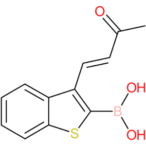 (E)-(3-(3-oxobut-1-en-1-yl)benzo[b]thiophen-2-yl)boronic acid