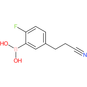 [5-(2-cyanoethyl)-2-fluorophenyl]boronic acid