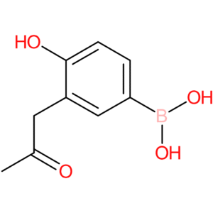 [4-hydroxy-3-(2-oxopropyl)phenyl]boronic acid
