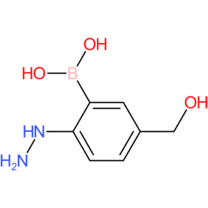 [2-hydrazinyl-5-(hydroxymethyl)phenyl]boronic acid