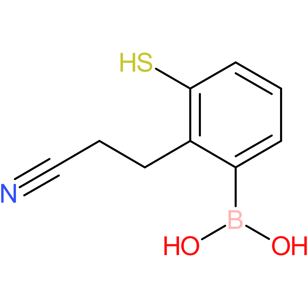 [2-(2-cyanoethyl)-3-sulfanylphenyl]boronic acid