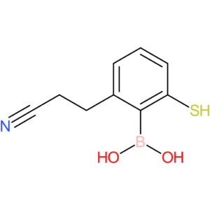 [2-(2-cyanoethyl)-6-sulfanylphenyl]boronic acid