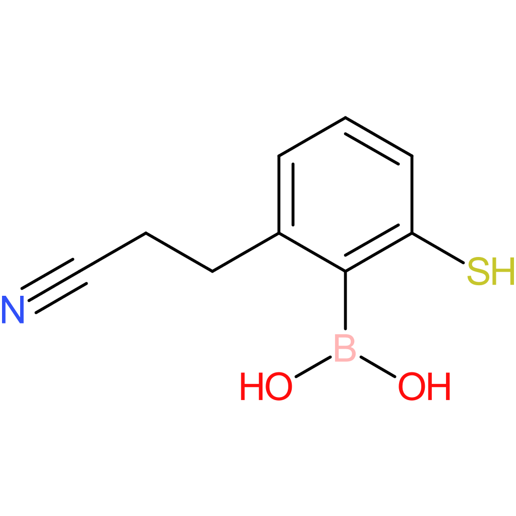 [2-(2-cyanoethyl)-6-sulfanylphenyl]boronic acid