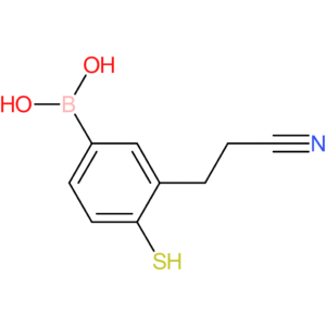 [3-(2-cyanoethyl)-4-sulfanylphenyl]boronic acid