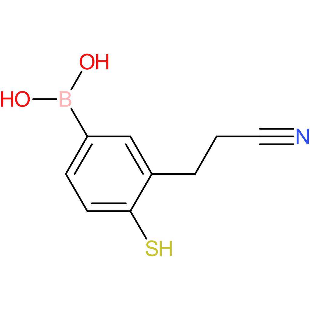 [3-(2-cyanoethyl)-4-sulfanylphenyl]boronic acid