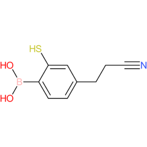 [4-(2-cyanoethyl)-2-sulfanylphenyl]boronic acid