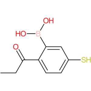(2-propanoyl-5-sulfanylphenyl)boronic acid