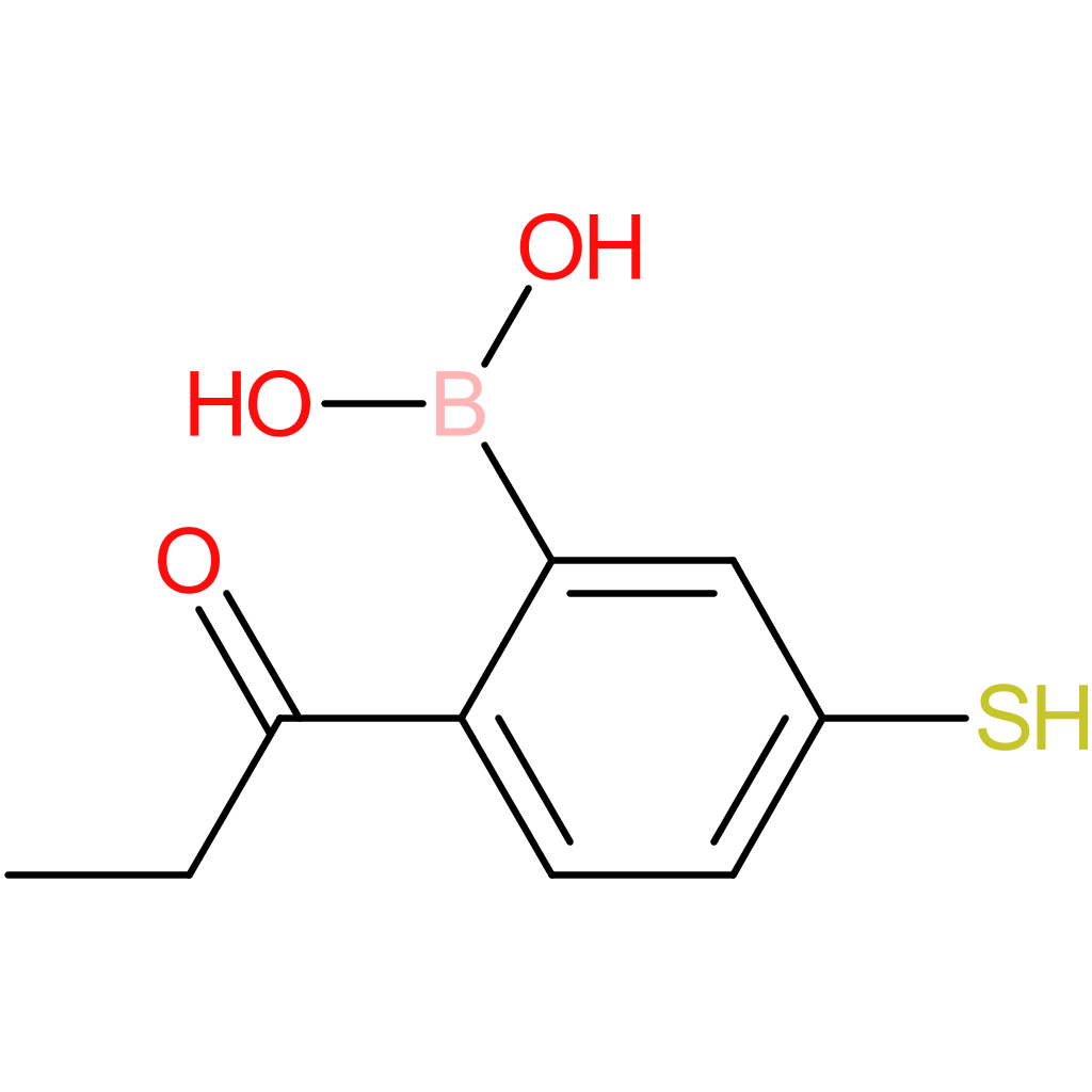 (2-propanoyl-5-sulfanylphenyl)boronic acid