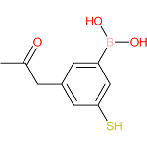 [3-(2-oxopropyl)-5-sulfanylphenyl]boronic acid