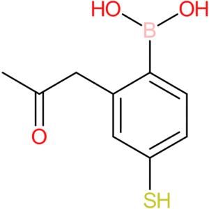 [2-(2-oxopropyl)-4-sulfanylphenyl]boronic acid