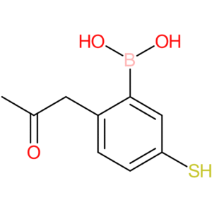 [2-(2-oxopropyl)-5-sulfanylphenyl]boronic acid