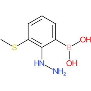 [2-hydrazinyl-3-(methylsulfanyl)phenyl]boronic acid