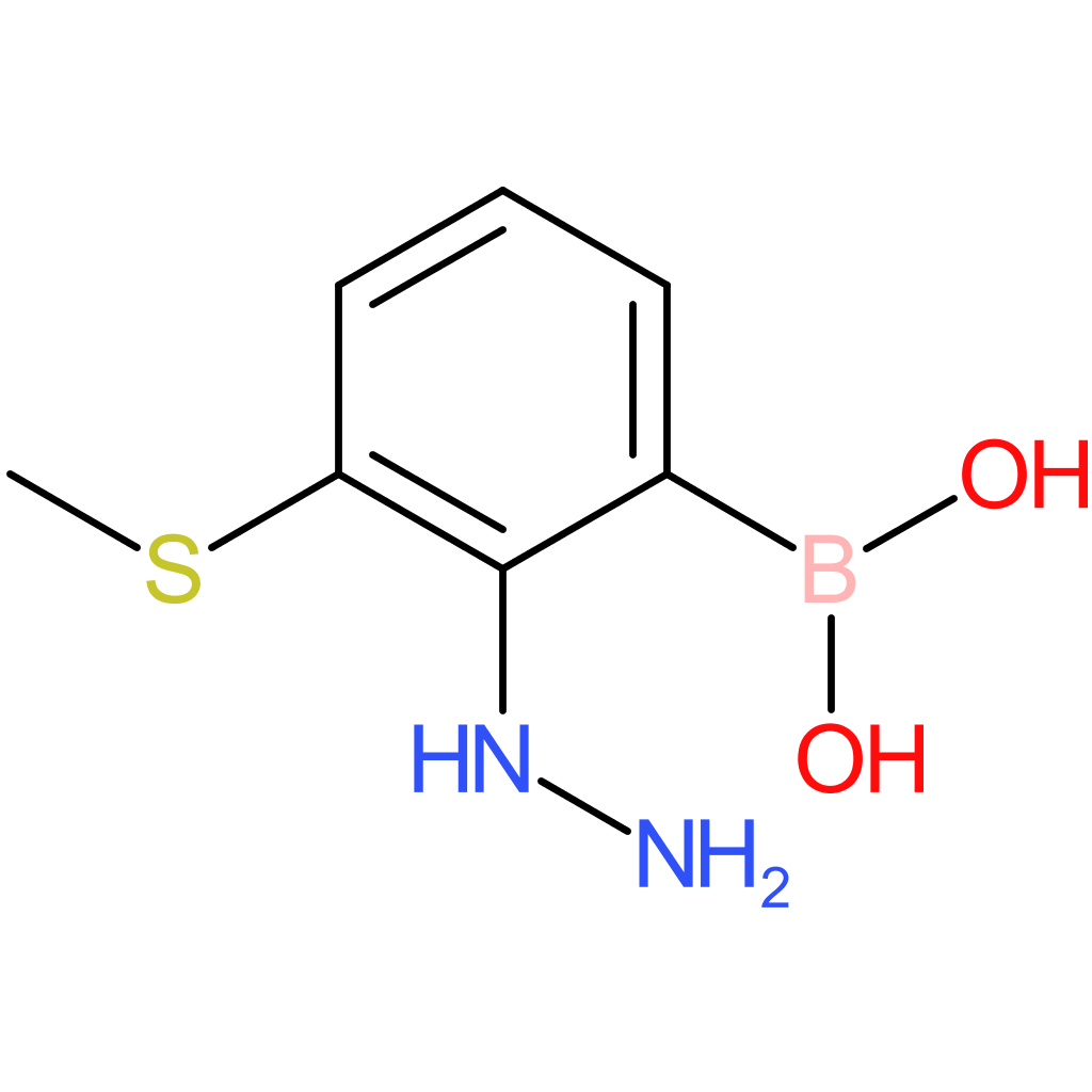 [2-hydrazinyl-3-(methylsulfanyl)phenyl]boronic acid