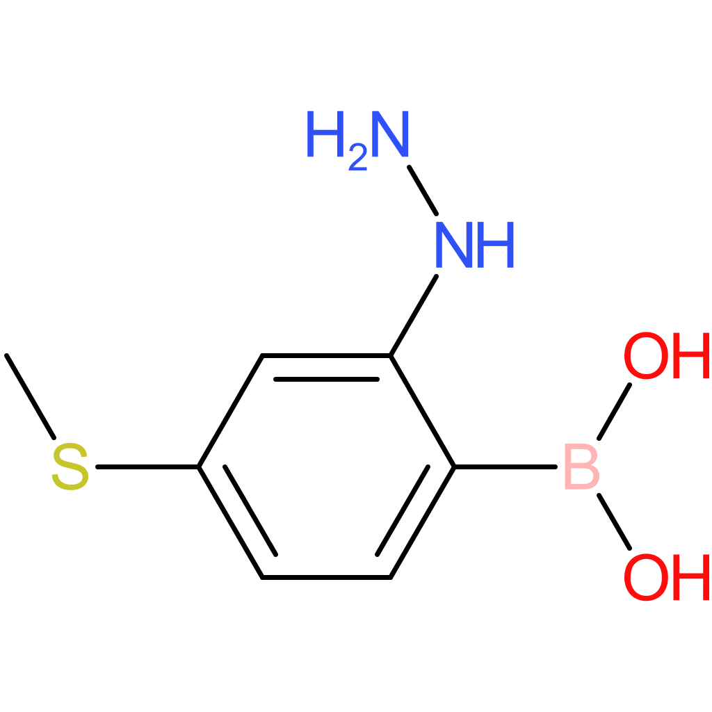 [2-hydrazinyl-4-(methylsulfanyl)phenyl]boronic acid