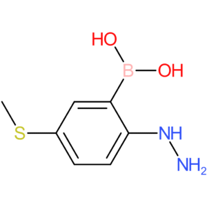 [2-hydrazinyl-5-(methylsulfanyl)phenyl]boronic acid