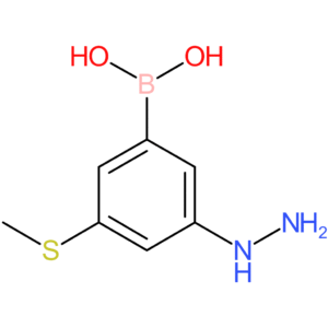 [3-hydrazinyl-5-(methylsulfanyl)phenyl]boronic acid