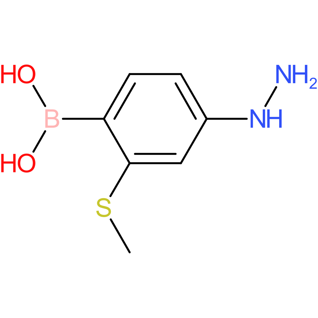 [4-hydrazinyl-2-(methylsulfanyl)phenyl]boronic acid