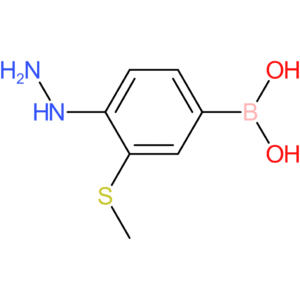 [4-hydrazinyl-3-(methylsulfanyl)phenyl]boronic acid