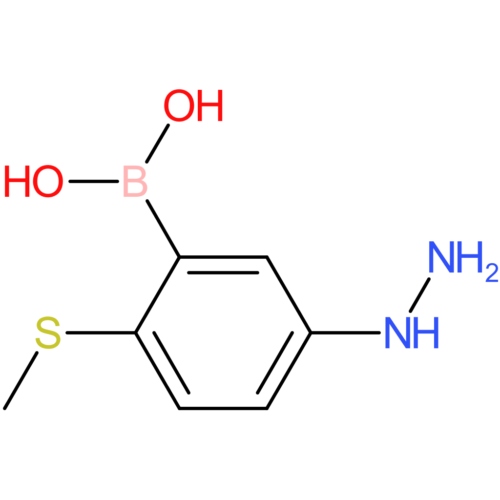 [5-hydrazinyl-2-(methylsulfanyl)phenyl]boronic acid