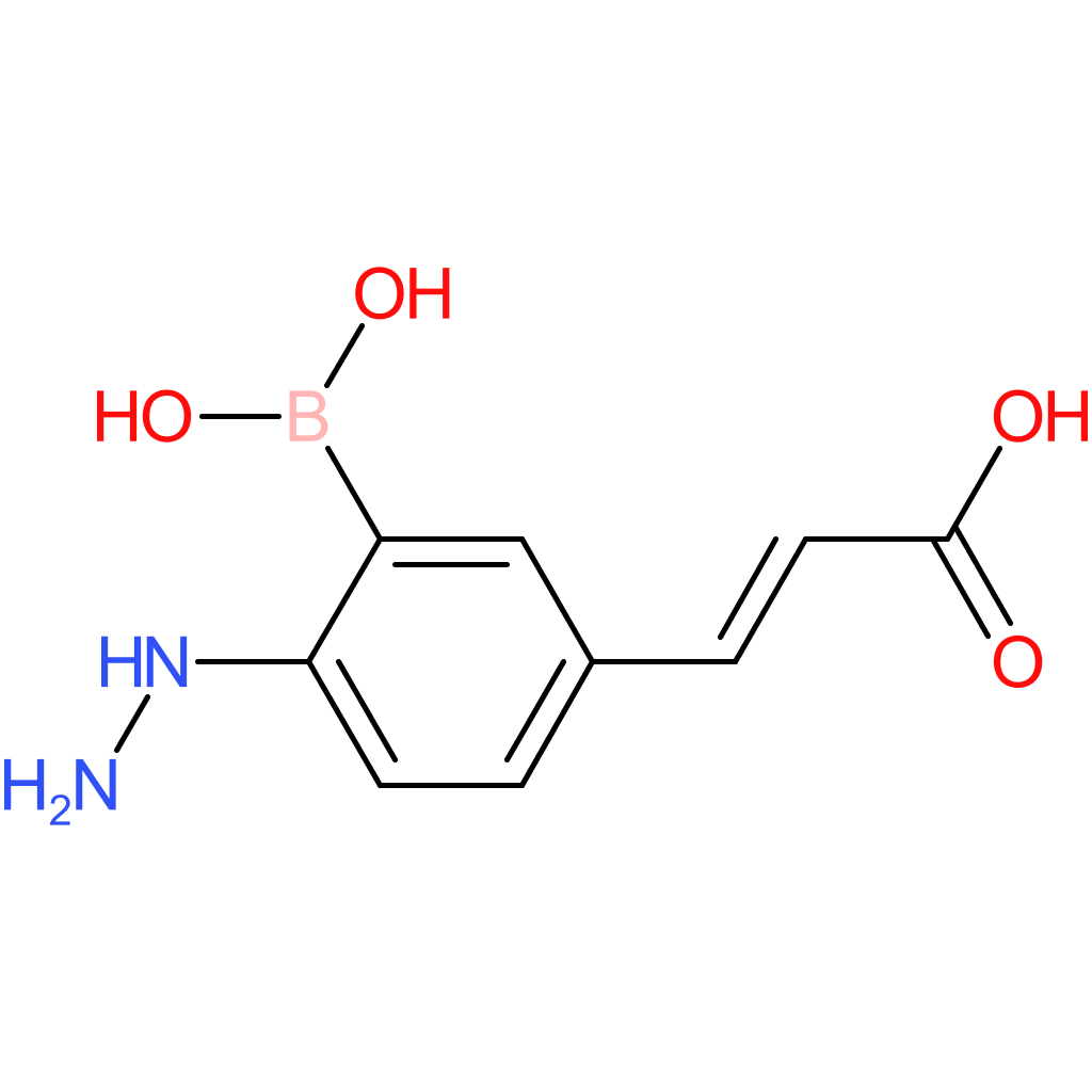 (E)-3-(3-borono-4-hydrazineylphenyl)acrylic acid