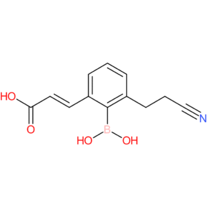 (E)-3-(2-borono-3-(2-cyanoethyl)phenyl)acrylic acid