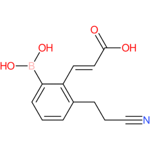 (E)-3-(2-borono-6-(2-cyanoethyl)phenyl)acrylic acid