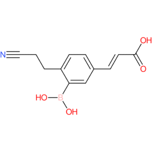 (E)-3-(3-borono-4-(2-cyanoethyl)phenyl)acrylic acid