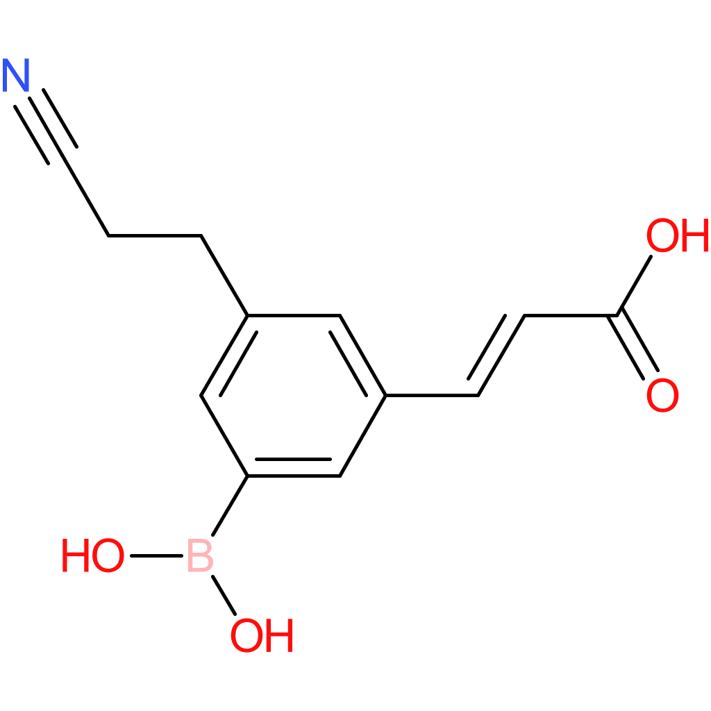 (E)-3-(3-borono-5-(2-cyanoethyl)phenyl)acrylic acid