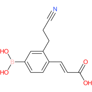 (E)-3-(4-borono-2-(2-cyanoethyl)phenyl)acrylic acid