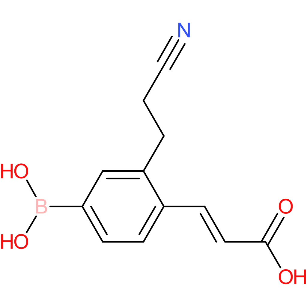 (E)-3-(4-borono-2-(2-cyanoethyl)phenyl)acrylic acid