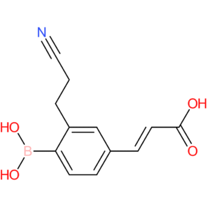 (E)-3-(4-borono-3-(2-cyanoethyl)phenyl)acrylic acid