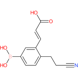 (E)-3-(5-borono-2-(2-cyanoethyl)phenyl)acrylic acid