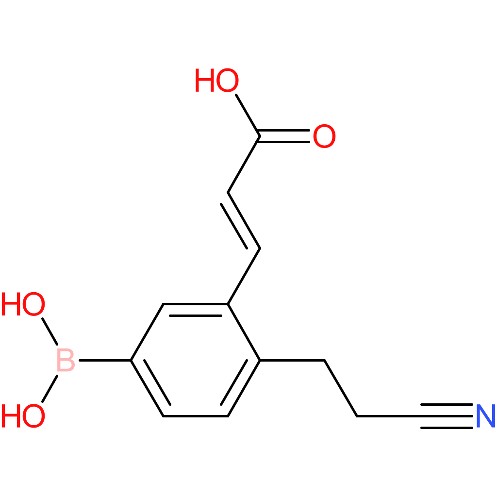 (E)-3-(5-borono-2-(2-cyanoethyl)phenyl)acrylic acid