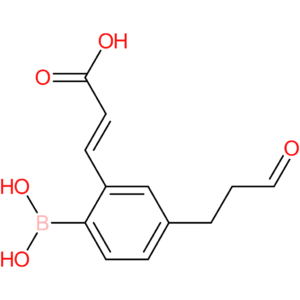 (E)-3-(2-borono-5-(3-oxopropyl)phenyl)acrylic acid