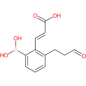 (E)-3-(2-borono-6-(3-oxopropyl)phenyl)acrylic acid