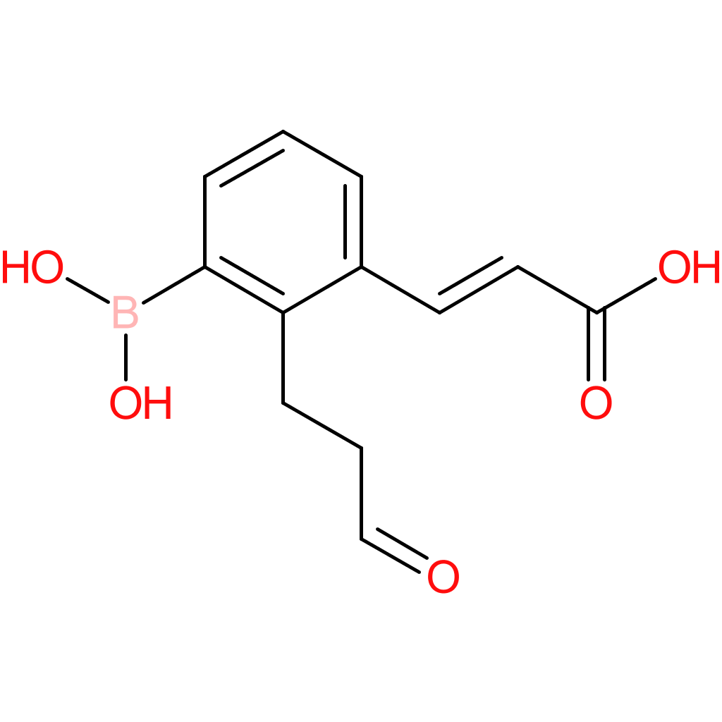 (E)-3-(3-borono-2-(3-oxopropyl)phenyl)acrylic acid