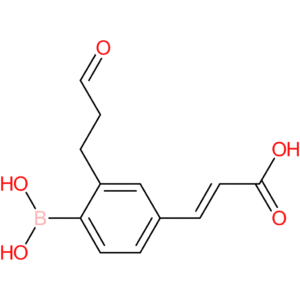 (E)-3-(4-borono-3-(3-oxopropyl)phenyl)acrylic acid