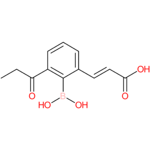 (E)-3-(2-borono-3-propionylphenyl)acrylic acid