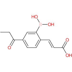 (E)-3-(2-borono-4-propionylphenyl)acrylic acid