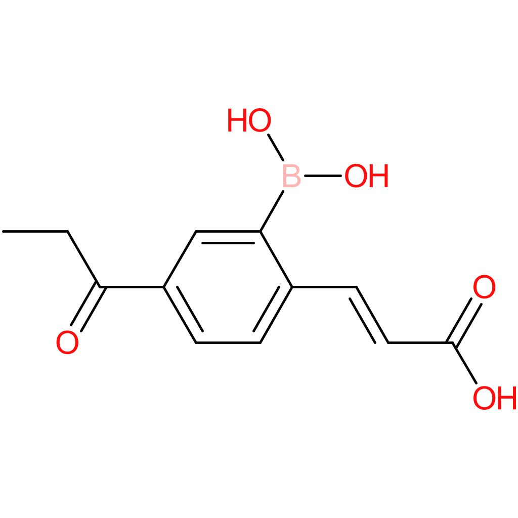 (E)-3-(2-borono-4-propionylphenyl)acrylic acid