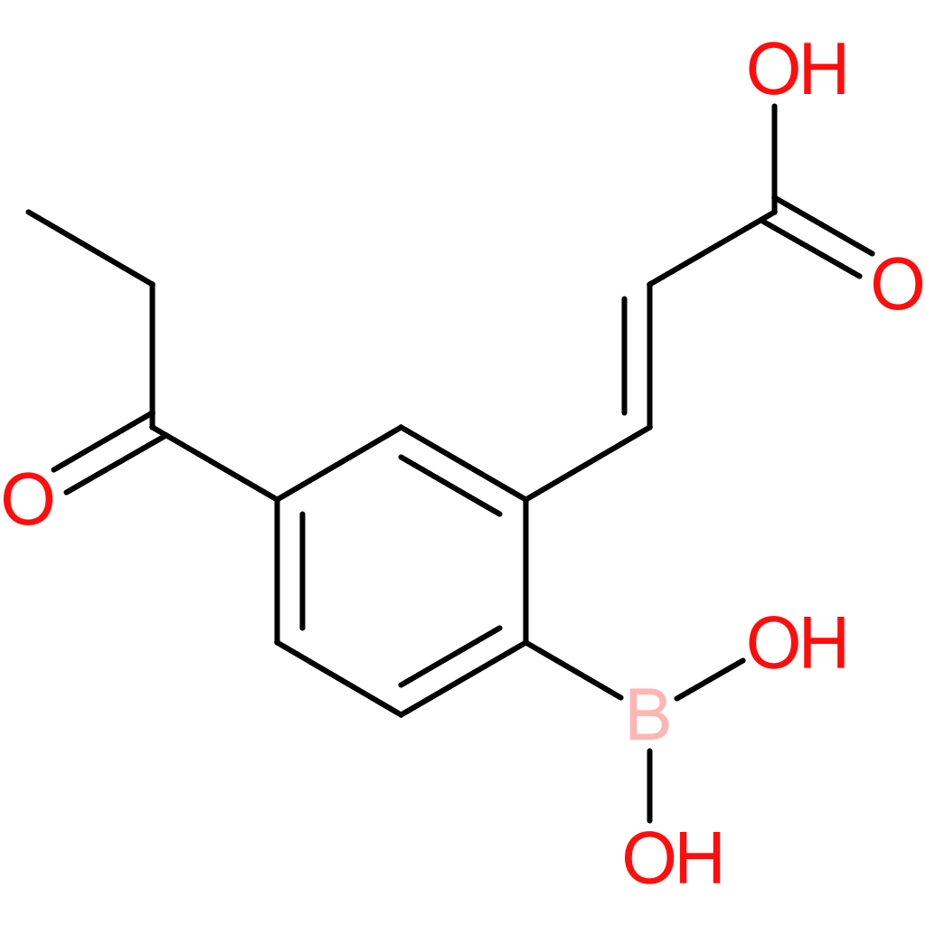 (E)-3-(2-borono-5-propionylphenyl)acrylic acid